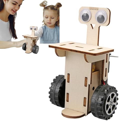 Besreey Fine Motor Building Roboter Blöcke, Holzrobotergebäude -Kit, Nehmen Sie Roboter Playset, Pädagogische Holzbearbeitungsprojekte, Roboterwissenschaftsrätsel Spielzeug fördern logisches Denken von Besreey