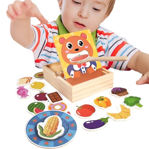 Besreey Füttert Spielzeug Für Kinder | Rollenspiel Bär Feinmotorik Training & Lernspielzeug,Holz Nachahmung Essensset Motorik Lernspiel Für Geburtstag & Zuhause Besreey Füttert Spielzeug Für Kinder | Rollenspiel Bär Feinmotorik Training & Lernspielzeug,Holz Nachahmung Essensset Motorik Lernspiel Für Geburtstag & Zuhause von Besreey