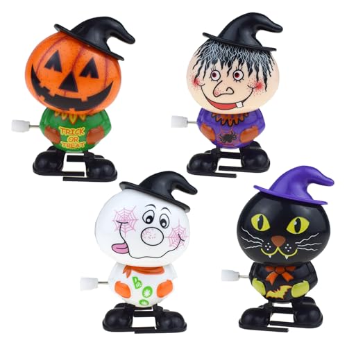 Besreey Halloween-Spielzeug für Kinder | 4 Stück praktische interessante Uhrwerkspielzeuge - Mini-Halloween-Aufziehspielzeug, kleines Halloween-Uhrwerkspiel, multifunktionales Handaufziehspielzeug für Besreey Halloween-Spielzeug für Kinder | 4 Stück praktische interessante Uhrwerkspielzeuge - Mini-Halloween-Aufziehspielzeug, kleines Halloween-Uhrwerkspiel, multifunktionales Handaufziehspielzeug für von Besreey