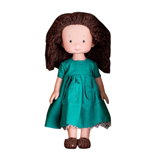 Besreey Handgefertigte gestrickte Plüschpuppe, handgemachte Puppen für Mädchen - Süßes kleines Mädchen Plüschtier,Handgefertigte Plüschpuppe, erste Puppe für zum Weihnachtsgeburtstag, fördert Besreey Handgefertigte gestrickte Plüschpuppe, handgemachte Puppen für Mädchen - Süßes kleines Mädchen Plüschtier,Handgefertigte Plüschpuppe, erste Puppe für zum Weihnachtsgeburtstag, fördert von Besreey