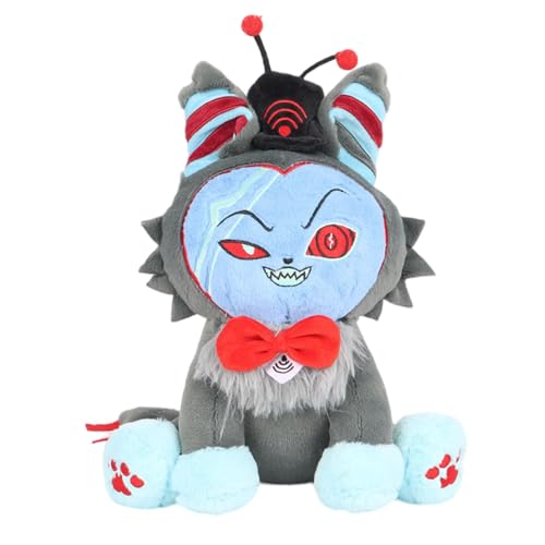 Besreey HazbinHotel Plüsch Puppe, Hell Inn Anime Plüschpuppe, Husk Plush Puppe, 30cm, Husk-Meow Plush, Soft Anime Stuffed Figure Doll for Kids Adults, Christmas Choice for Boys Girls von Besreey