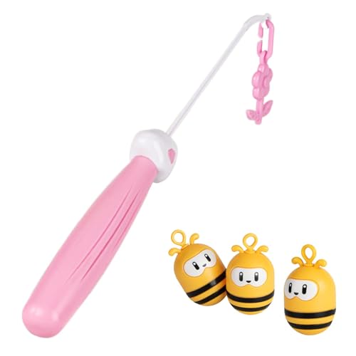 Besreey Kinder-Angelruten-Spielzeug, Bienen-Angelspielzeug | Interaktives Little Bee-Angelspielset mit Stöcken | 2-in-1-Angelspielset, Spielstangen, Lernspielzeug, kleines Bienenspielset, Bienenspiel von Besreey