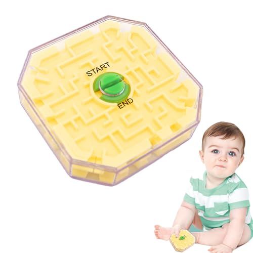 Besreey Maze Ball Classic Travel Game, Labyrinth -Brettspiel - 3D Mind Rätsel - Klassische Heimreise, Ball im Puzzle hilft, Stress zu reduzieren, Gedankenrätsel für Kinderalter, Hirnteaser für von Besreey