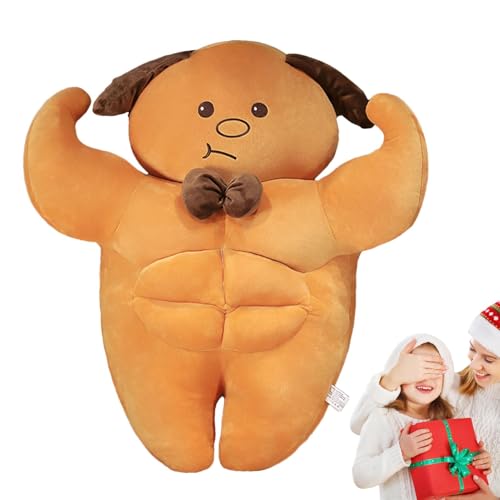 Besreey Muskelplüschspielzeug, Muskelgefüllte Tier | Cartoon Muscle Plüsch Tier Stoffpuppe,Lustige Huggable Doll, Lustige Plüschpuppe Home Dekoration für Tisch, Wohnzimmer und Bebroom von Besreey