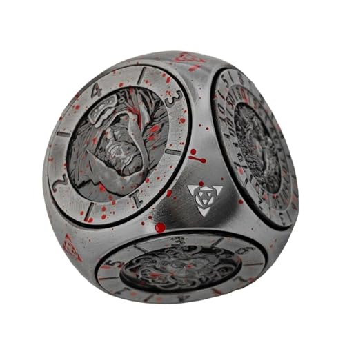 Besreey Rollenspiel Würfel, Set Aus Metall Spinner Würfel Mit 6-Seitigen, Leichtes Zubehör Für Freizeit Zuhause Gesellschaftsspiele Kneipe Wettbewerb Besreey Rollenspiel Würfel, Set Aus Metall Spinner Würfel Mit 6-Seitigen, Leichtes Zubehör Für Freizeit Zuhause Gesellschaftsspiele Kneipe Wettbewerb von Besreey