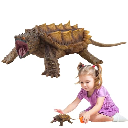 Besreey Schildkrötenfigur, Schnappschildkrötenfigur,Realistisches Schnappschildkrötenspielzeug - Heimdekoration, Kindergunsten, Tiersammlung, Verbesserung der Kognition der Kinder verbessern von Besreey