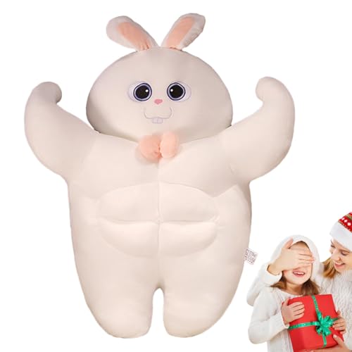 Besreey Weiches Tierspielzeug, ausgestopftes Tierspielzeug,Cartoon Plüsch Puppenmuskel Plüsch Tier | Schlafender Begleiter, lustige Huggable -Puppe für Home Ornament, Tischdekoration, von Besreey