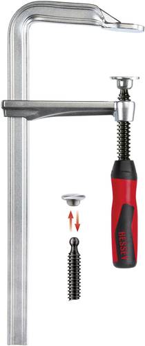 Bessey Ganzstahl-Schraubzwinge GZ-2K 800/120 GZ80-12-2K Spann-Weite (max.):800mm Ausladungs-Maße:12 von Bessey