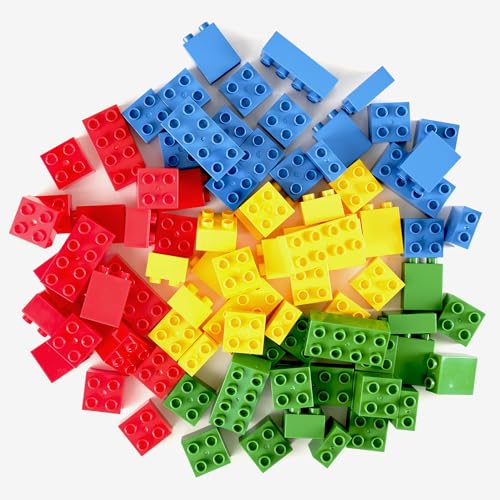 Best Blocks Big Blocks - Set mit großen Bausteinen - kompatibel mit Allen führenden Marken - für Kinder ab 3 Jahren - Klassische Farben - 84-teiliges Set Best Blocks Big Blocks - Set mit großen Bausteinen - kompatibel mit Allen führenden Marken - für Kinder ab 3 Jahren - Klassische Farben - 84-teiliges Set von Best Blocks