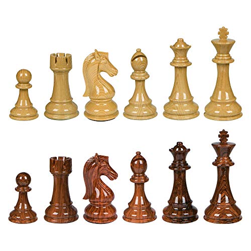 Piper High Polymer gewichtete Schachfiguren mit 7,6 cm King und Extra Queens, nur Stücke, ohne Brett von Best Chess Set