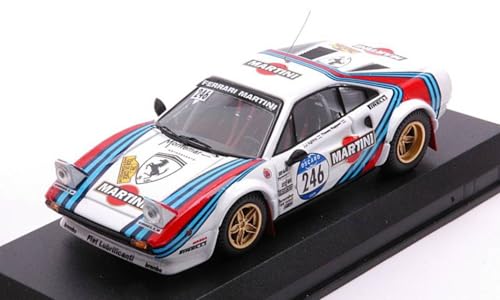 Modell in Maßstab, kompatibel mit FERRARI 308 GTB N.246 TOUR DE CORSE HISTORIQUE 2012 AGHINA-RUPERT 1:43 BEST MODEL BT9834 von Best Model