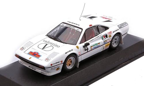 Modell in Maßstab, kompatibel mit FERRARI 308 GTB N.4 RALLY ELBA 1984 "LUCKY" -BERRO 1:43 BEST MODEL BT9846 von Best Model