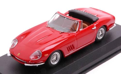 Modell in Maßstab, kompatibel mit Ferrari 275 GTB/4 N.A.R.T. Spyder 1967 Rot 1:43 Best Modell BT9837 von Best Model