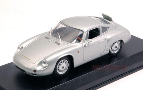 Scale Modell KOMPATIBEL MIT Porsche 356 B Carrera GTL Abarth 1960 Prova Silver 1:43 BEST MODEL BT9673 von Best Nest Wellness