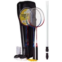 Badminton Set komplett mit 4 Schlägern Ball Netz 8 Teile Badminton Set komplett mit 4 Schlägern Ball Netz 8 Teile von Best Sport & Freizeit