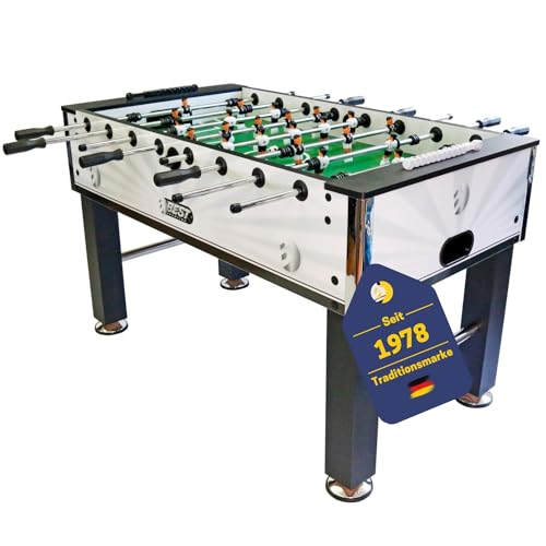 BEST SPORTING Premium Kickertisch Erwachsene mit großer 118x68 cm Spielfläche I Für spannende Duelle der richtige Tischfussballtisch I Robuster Tischkicker Profi in hochwertiger Ausführung von BEST SPORTING