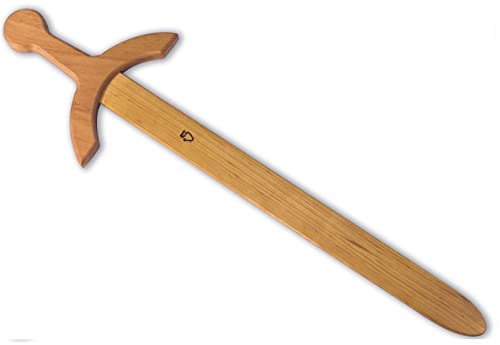 BestSaller 1101 Ritterschwert König Artus Holz 57cm lang, Natur, Fasching, Karneval (1 Stück) von BestSaller