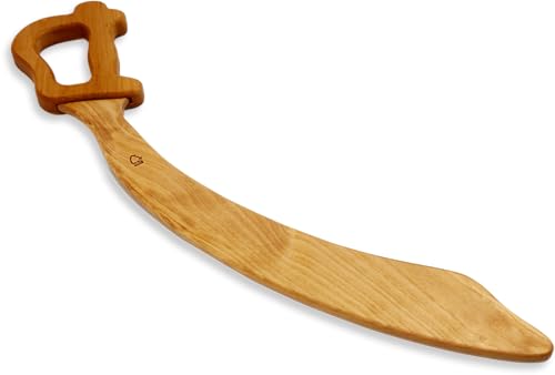 BestSaller 1121 Piratensäbel aus Holz, 56cm lang, Natur geölt (1 Stück) von BestSaller