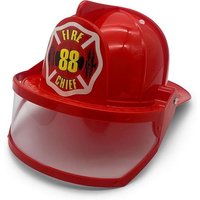 BestSaller 1411 - Kinder-Feuerwehr-Helm mit Klappvisier, ROT + Sticker FIRE CHIEF, verstellbare Passform für Kopfumfang von 46-55 cm BestSaller 1411 - Kinder-Feuerwehr-Helm mit Klappvisier, ROT + Sticker FIRE CHIEF, verstellbare Passform für Kopfumfang von 46-55 cm von BestSaller