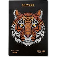 BestSaller J7402M - Aniwood Animal Wood Puzzle, Tiger M, Holz-Puzzle, 150 Teile von BestSaller