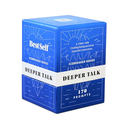 BestSelf Gesprächsstarter Icebreaker Deeper Talk Deck – Leistungsstarke Gesprächskarten zum Wachsen und Stärken von Beziehungen durch Kultivierung offener, fesselnder und sinnvoller Interaktionen – von BestSelf Co.