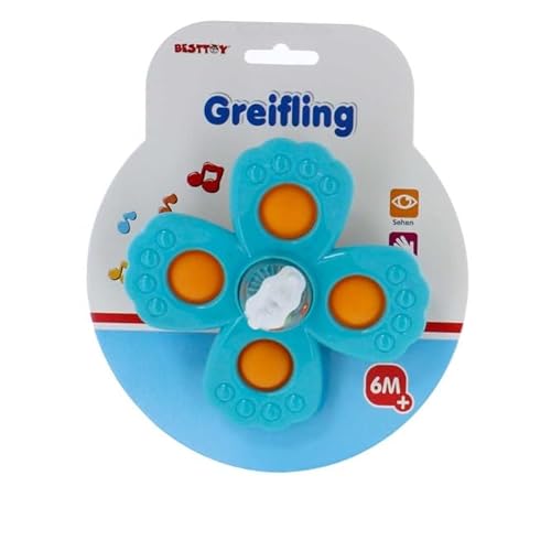 Besttoy - Baby Greifling mit Saugfuß - türkis Besttoy - Baby Greifling mit Saugfuß - türkis von Besttoy