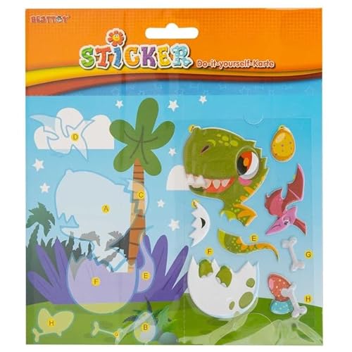 Besttoy - DIY - Stickerkarte - Dinosaurier Besttoy - DIY - Stickerkarte - Dinosaurier von Besttoy