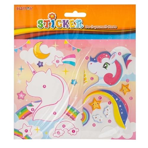 Besttoy - DIY - Stickerkarte - Einhorn Besttoy - DIY - Stickerkarte - Einhorn von Besttoy