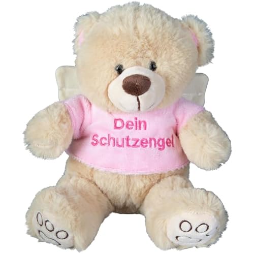 Besttoy - Plüsch Bär in beige - mit rosa Shirt und Flügeln von Besttoy