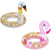 BESTWAY 36306 Glitzernder Schwimmring mit Tierkopf, 2-fach sortiert von Bestway