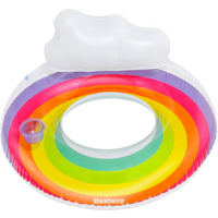 BESTWAY 43647 Schwimmring in Regenbogen-Design, 107cm Ø von Bestway