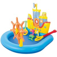 BESTWAY 52211 Planschbecken Wasserspielcenter Spielboot "Schlepper", 140 x 130 x 104 cm von Bestway