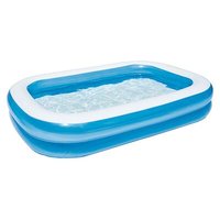 BESTWAY 54006 Family Pool 262 x 175 x 51 cm, 778 L, blau/weiß von Bestway