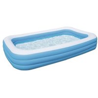 BESTWAY 54009 Family Pool Deluxe, Pool rechteckig, blau 305 x 183 x 56 cm von Bestway