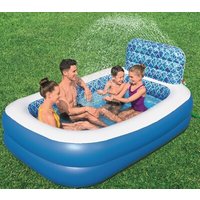 BESTWAY 54451 Family Pool Waterfall Oasis™ mit Sprinkler, 254x178x140 cm von Bestway