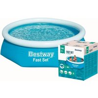 BESTWAY 57448 Fast Set™ Aufstellpool ohne Pumpe Ø 244 x 61 cm von Bestway