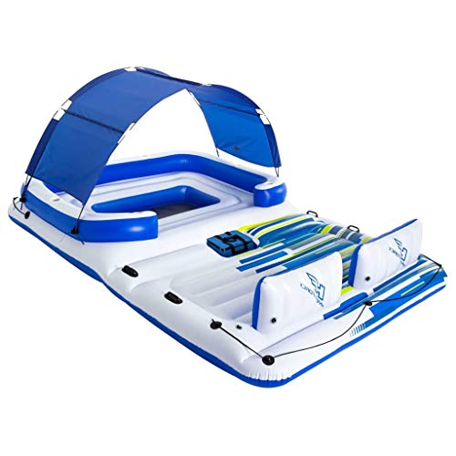 Bestway 43105EU-03 - Badeinsel Tropical Breeze, 6 Personen, 389 x 274 x m, Blue von Bestway