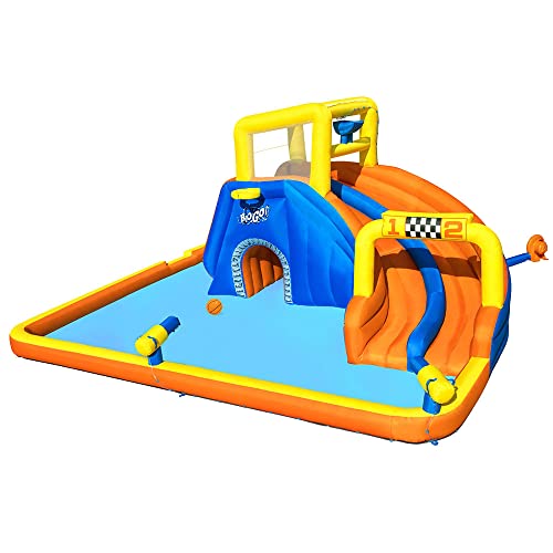 Bestway H2OGO!™ Mega Wasserpark, Super Speedway, 551 x 502 x 265 cm, mit Dauergebläse von Bestway