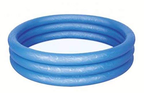 Bestway Planschbecken Kinderpool Pool 3-Ring Embossing (183 x 183 x 33 cm (Blau)) von Bestway