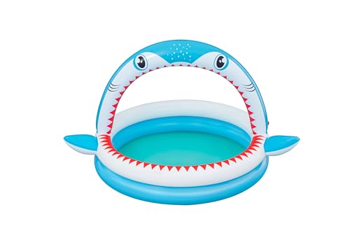 Bestway Planschbecken Sharktastic mit Wassersprinkler 163 x 127 x 92 cm von Bestway