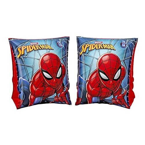 Bestway Schwimmflügel für Kleinkinder von 3 bis 6 Jahren, 18-30 kg, Spiderman Schwimmhilfe mit Doppelkammersystem von Bestway