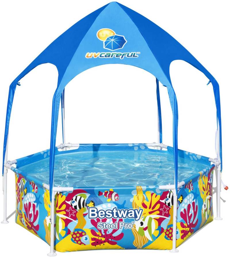 Bestway Steel Pro Kinderpool Splash-in-Shade Play, Kinderpool von Bestway