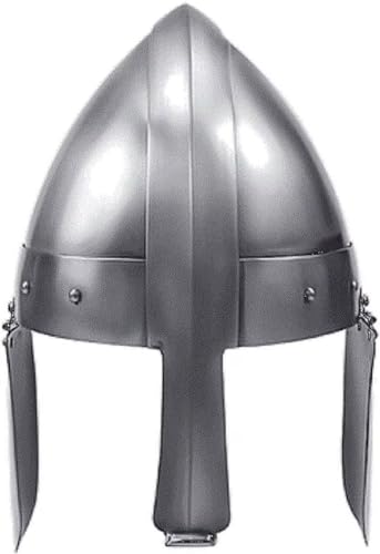 Better Buy Handicraft Mittelalter Norman Nasenhelm mit Ohrenschutz Kopfschutz Silber von Better Buy Handicraft