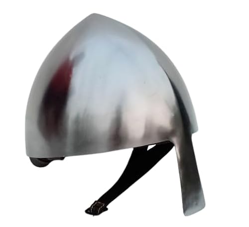 Better Buy Handicraft Mittelalterlicher Nasenhelm Ritter Krieger Kostüm Stahl Wikinger Kampfpanzer von Better Buy Handicraft