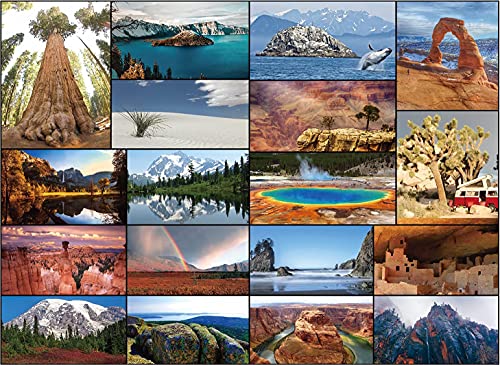 Our National Parks Puzzle - 1000 Teile USA National Park Puzzle für Erwachsene, Collage beinhaltet Yellowstone National Park, Zion, Arches, Acadia, Crater Lake usw. von Better Me