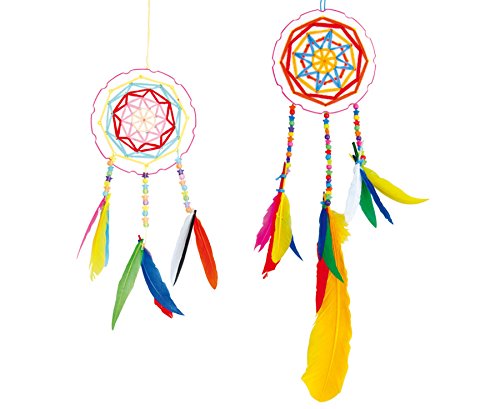 Betzold - 24 Traumfänger-Set Fädelkreise, Maße: Ø 15 cm - Dreamcatcher Basteln Kinder Fädeln von Betzold