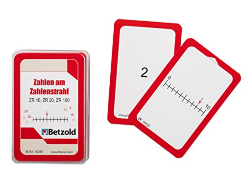 Betzold - Übungs-Karten Zahlen am Zahlenstrahl - Rechenspiel Lernspielzeug von Betzold