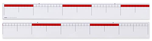 Betzold 85019 Nummer Zeile bis 100, weiß/rot, 200 cm x 11 cm von Betzold