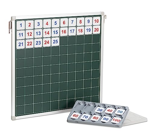 Betzold - Magnetische Hunderter-Tafel mit Zahlenplättchen - Rechnen lernen Schule Zahlen Mathematik von Betzold