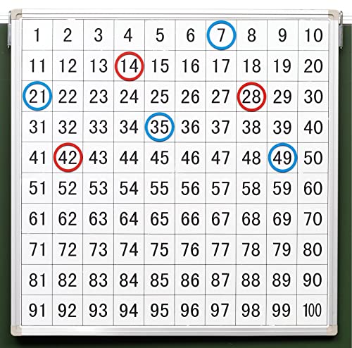 Betzold - Magnethaftende Tafel mit aufgedrucktem Hunderterfeld - Rechnen lernen von Betzold